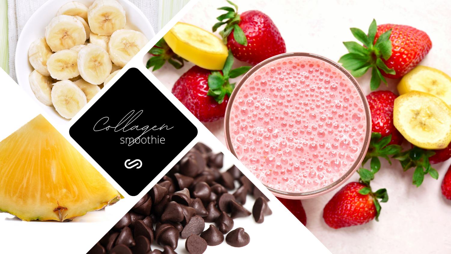 Boost Your Collagen With A Delicious Strawberry, Banana & Pineapple Smoothie!